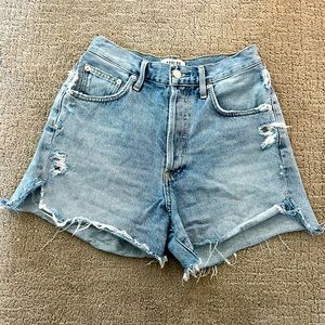 AGOLDE HIGH WAISTED SHORTS SIZE 25
